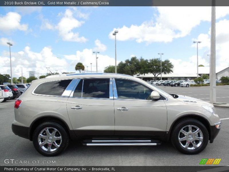 Gold Mist Metallic / Cashmere/Cocoa 2010 Buick Enclave CXL