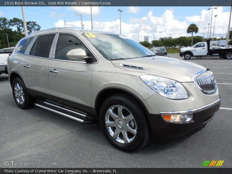 Gold Mist Metallic / Cashmere/Cocoa 2010 Buick Enclave CXL