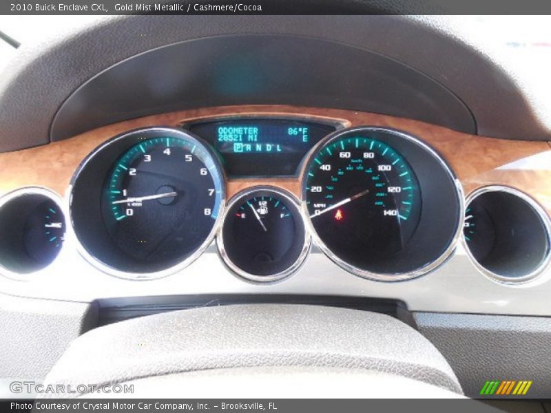 Gold Mist Metallic / Cashmere/Cocoa 2010 Buick Enclave CXL