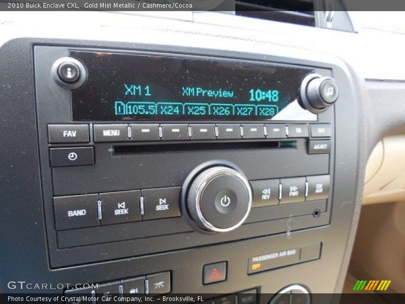 Gold Mist Metallic / Cashmere/Cocoa 2010 Buick Enclave CXL