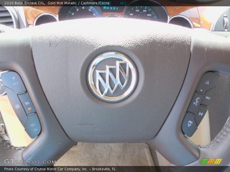 Gold Mist Metallic / Cashmere/Cocoa 2010 Buick Enclave CXL