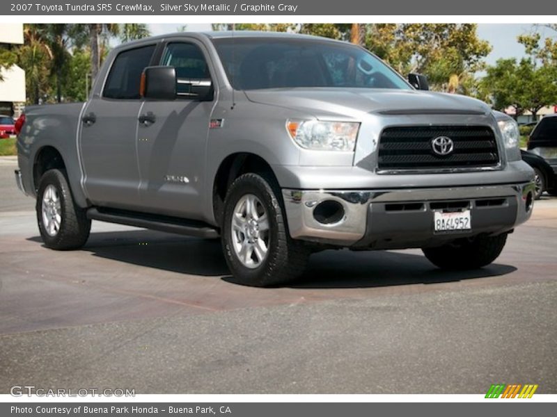 Silver Sky Metallic / Graphite Gray 2007 Toyota Tundra SR5 CrewMax