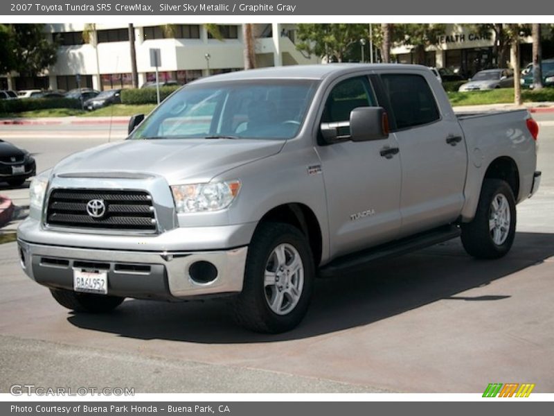 Silver Sky Metallic / Graphite Gray 2007 Toyota Tundra SR5 CrewMax