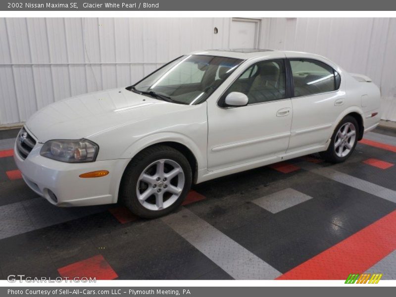 Glacier White Pearl / Blond 2002 Nissan Maxima SE