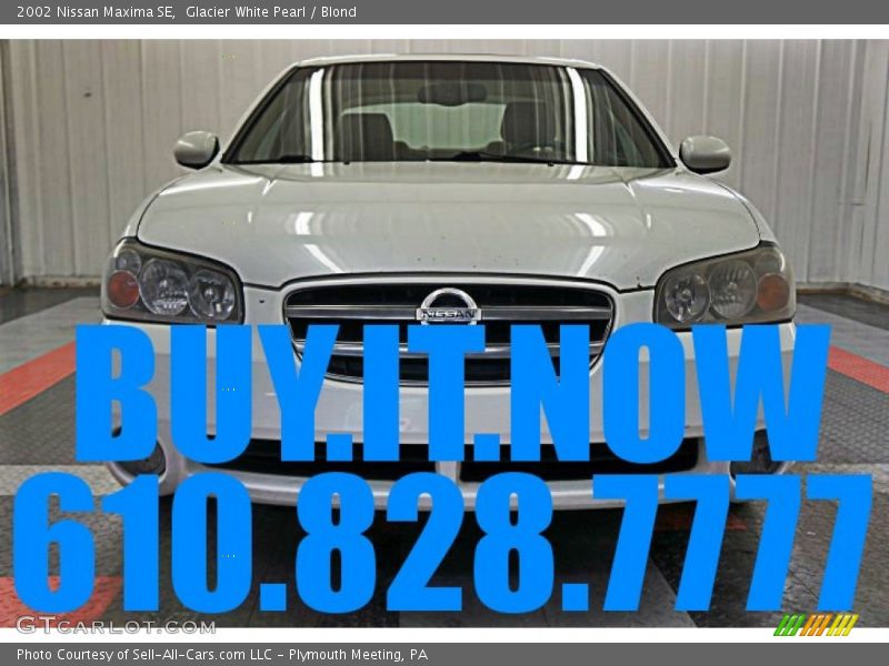 Glacier White Pearl / Blond 2002 Nissan Maxima SE