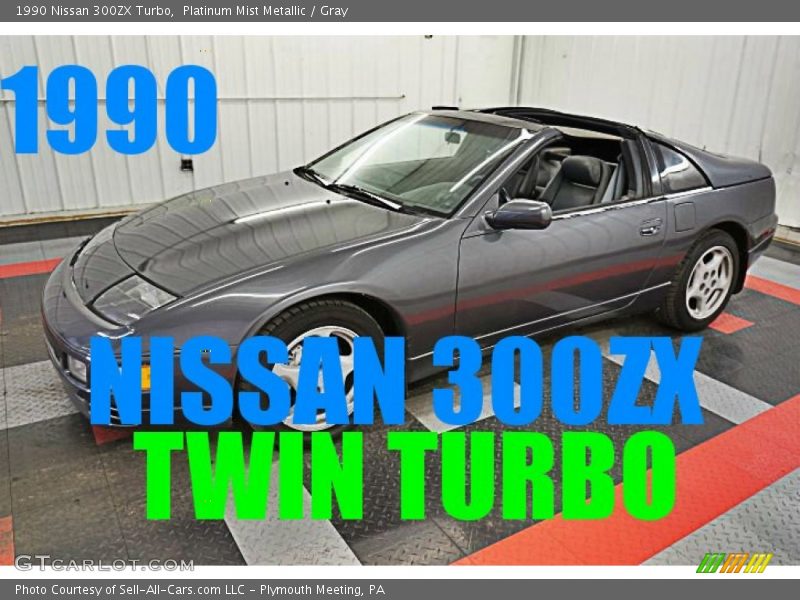 Platinum Mist Metallic / Gray 1990 Nissan 300ZX Turbo