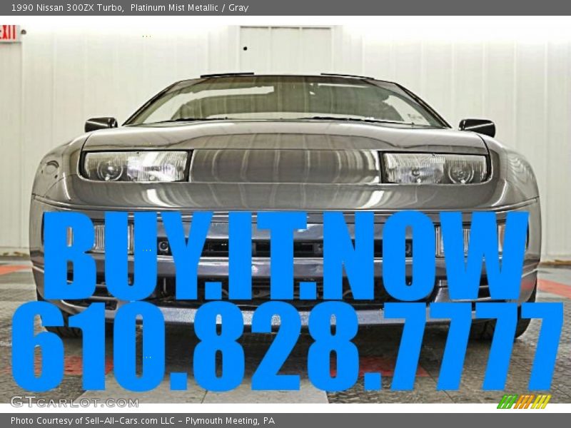 Platinum Mist Metallic / Gray 1990 Nissan 300ZX Turbo