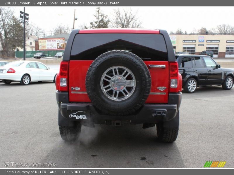 Solar Flare Metallic / Ebony Black/Pewter 2008 Hummer H3 Alpha