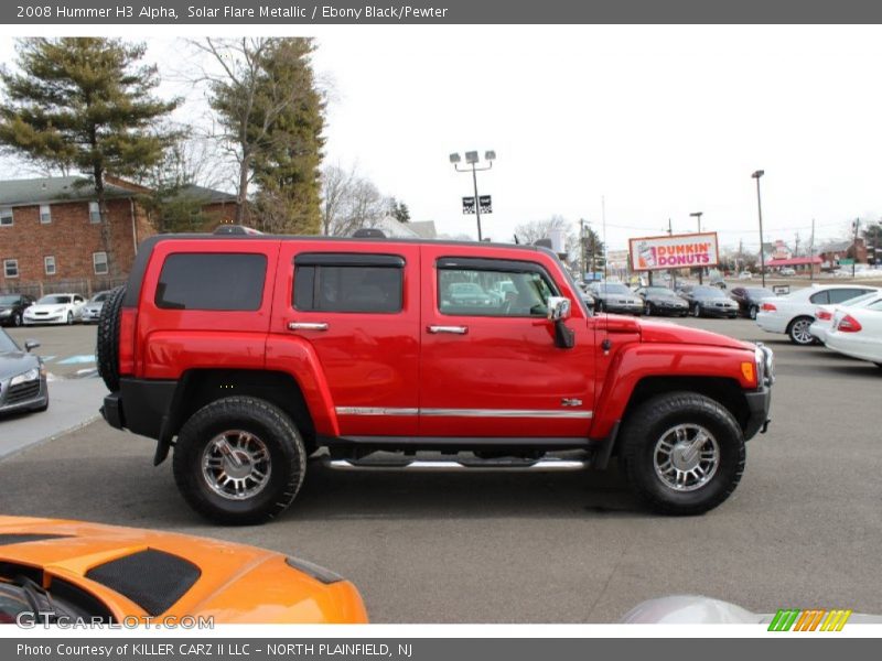 Solar Flare Metallic / Ebony Black/Pewter 2008 Hummer H3 Alpha