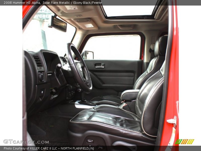 Solar Flare Metallic / Ebony Black/Pewter 2008 Hummer H3 Alpha