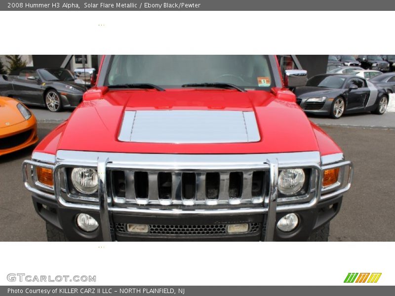 Solar Flare Metallic / Ebony Black/Pewter 2008 Hummer H3 Alpha