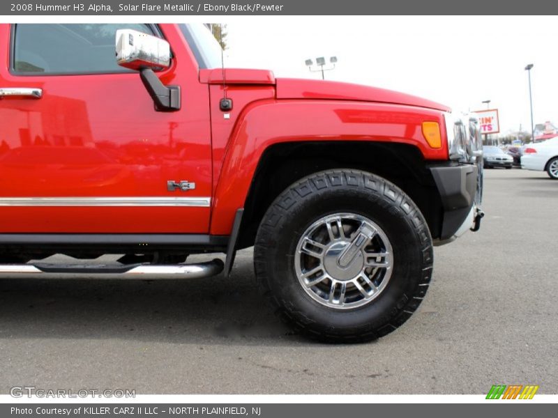 Solar Flare Metallic / Ebony Black/Pewter 2008 Hummer H3 Alpha