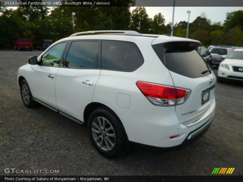 Moonlight White / Almond 2014 Nissan Pathfinder SV AWD