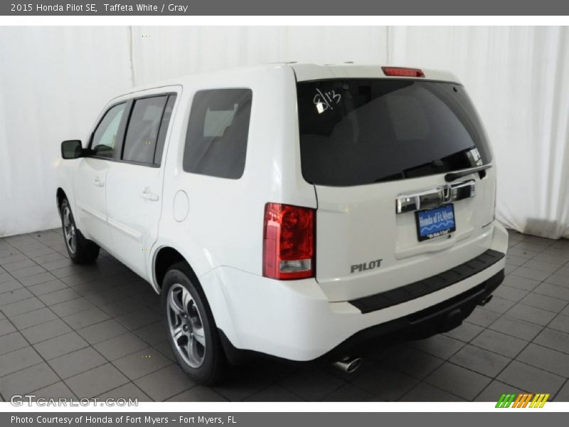 Taffeta White / Gray 2015 Honda Pilot SE