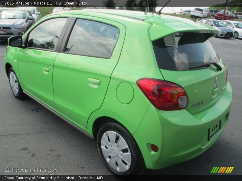 Kiwi Green / Black 2015 Mitsubishi Mirage DE