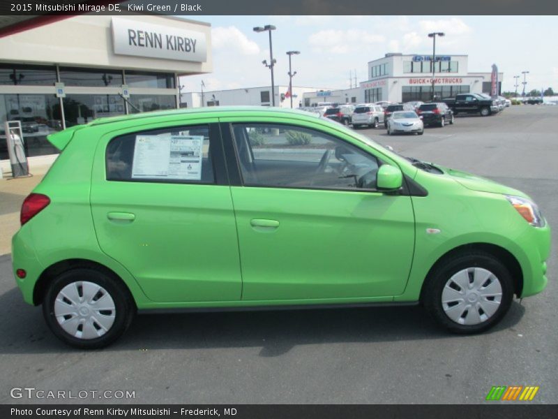 Kiwi Green / Black 2015 Mitsubishi Mirage DE