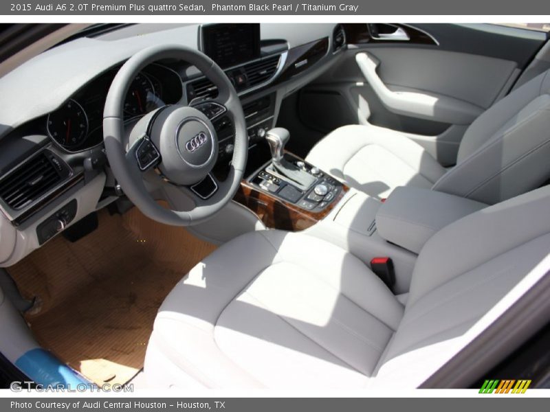 Phantom Black Pearl / Titanium Gray 2015 Audi A6 2.0T Premium Plus quattro Sedan