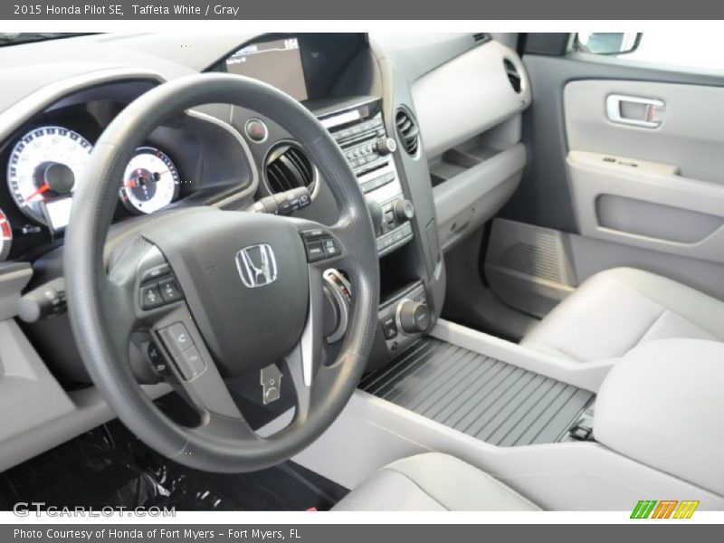 Taffeta White / Gray 2015 Honda Pilot SE