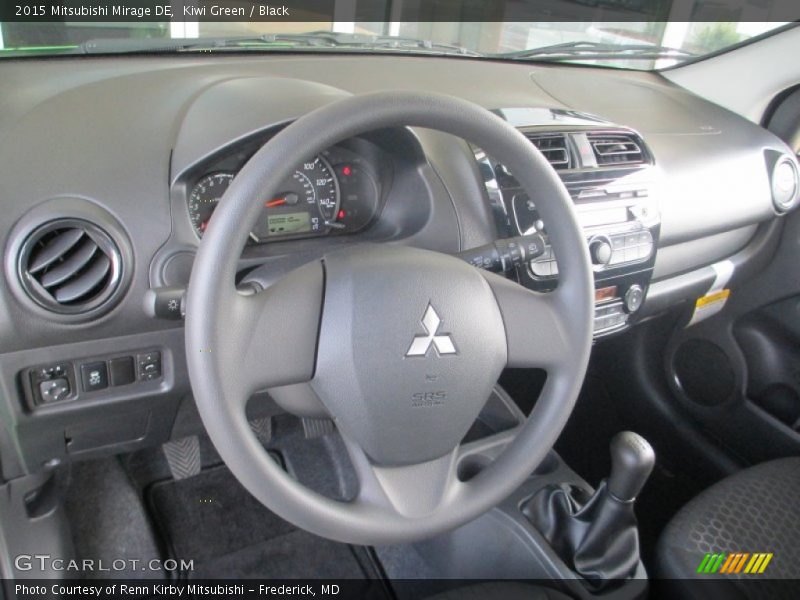 Kiwi Green / Black 2015 Mitsubishi Mirage DE