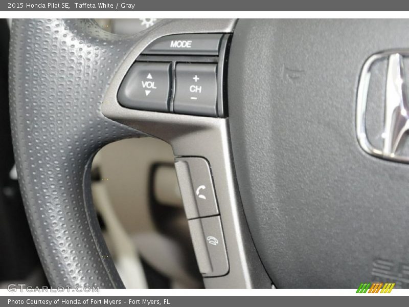 Taffeta White / Gray 2015 Honda Pilot SE