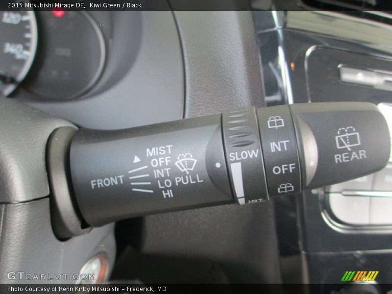 Kiwi Green / Black 2015 Mitsubishi Mirage DE