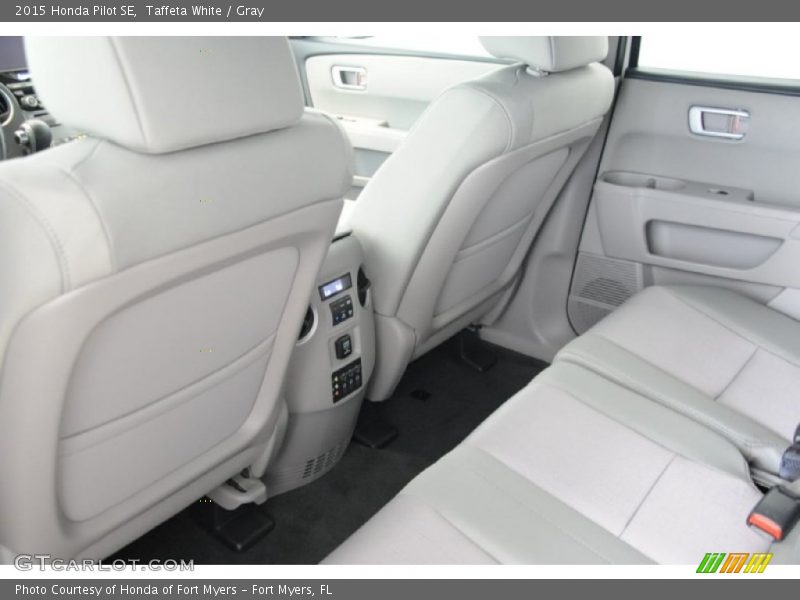 Taffeta White / Gray 2015 Honda Pilot SE