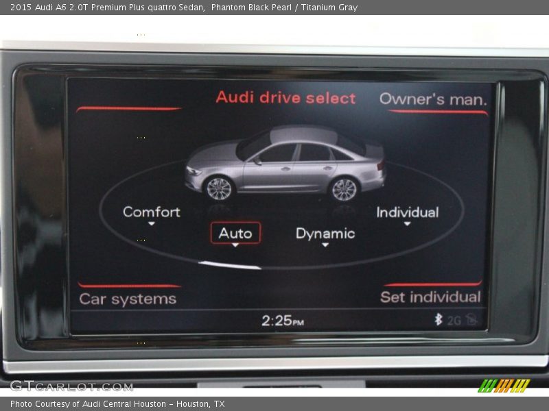 Phantom Black Pearl / Titanium Gray 2015 Audi A6 2.0T Premium Plus quattro Sedan