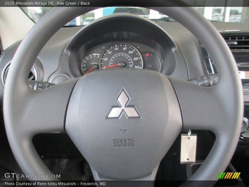 Kiwi Green / Black 2015 Mitsubishi Mirage DE
