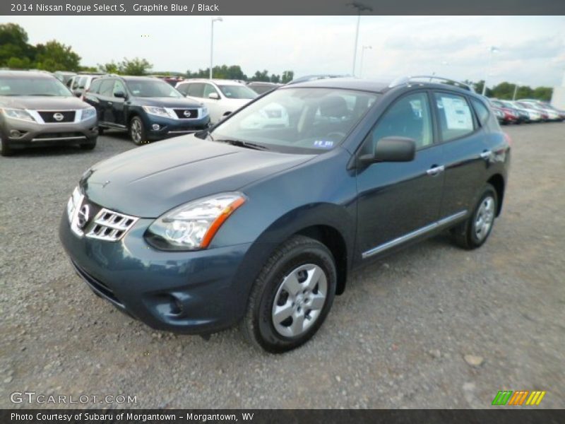 Graphite Blue / Black 2014 Nissan Rogue Select S