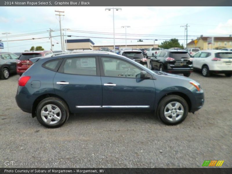 Graphite Blue / Black 2014 Nissan Rogue Select S