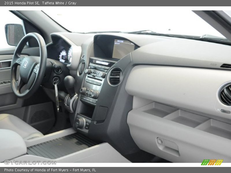 Taffeta White / Gray 2015 Honda Pilot SE