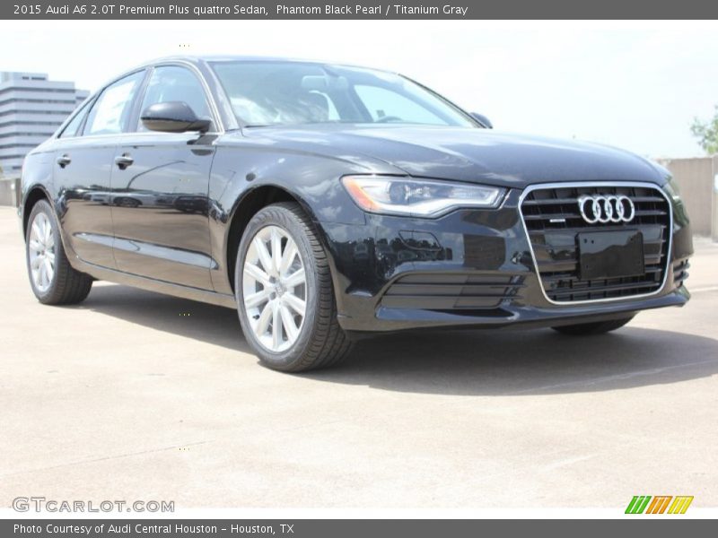 Phantom Black Pearl / Titanium Gray 2015 Audi A6 2.0T Premium Plus quattro Sedan