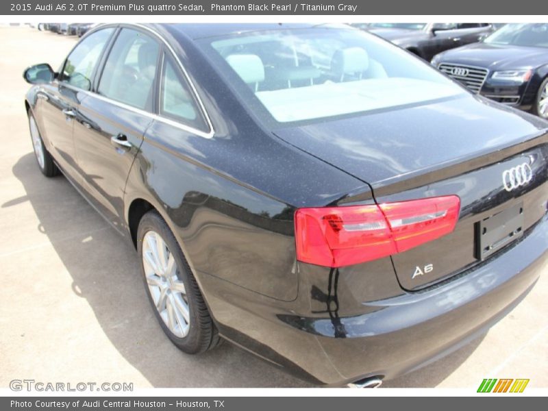 Phantom Black Pearl / Titanium Gray 2015 Audi A6 2.0T Premium Plus quattro Sedan