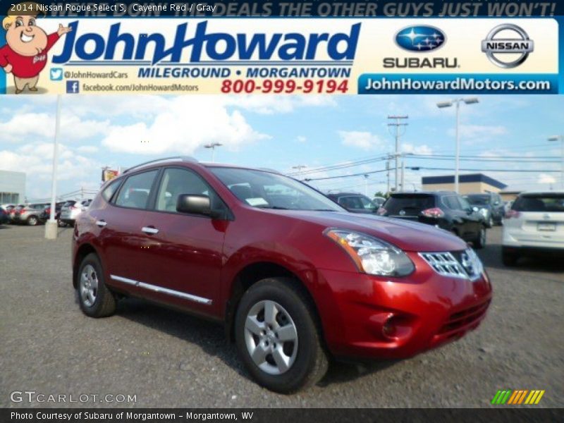 Cayenne Red / Gray 2014 Nissan Rogue Select S