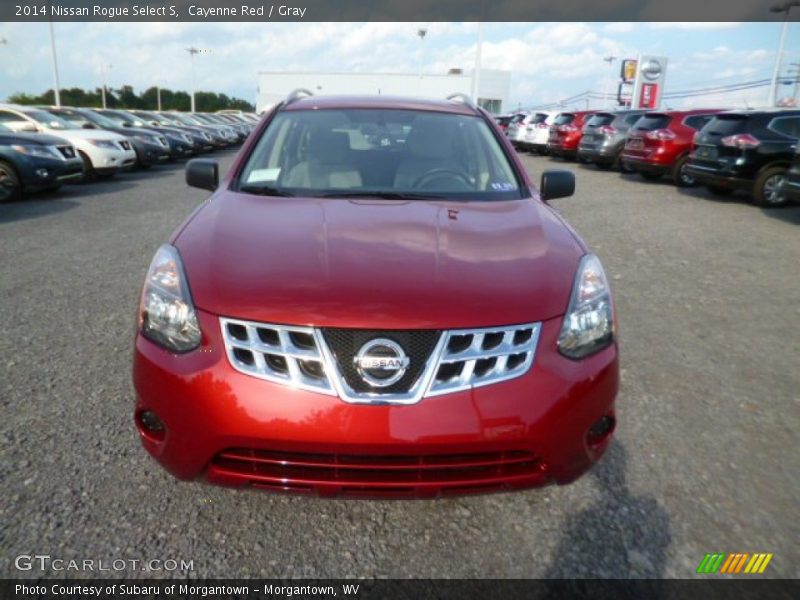 Cayenne Red / Gray 2014 Nissan Rogue Select S
