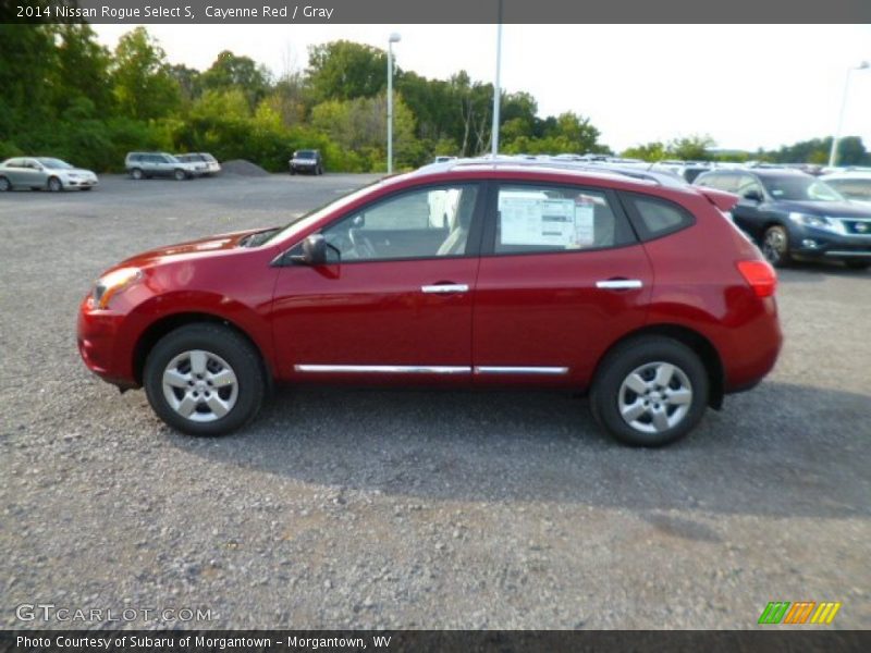 Cayenne Red / Gray 2014 Nissan Rogue Select S