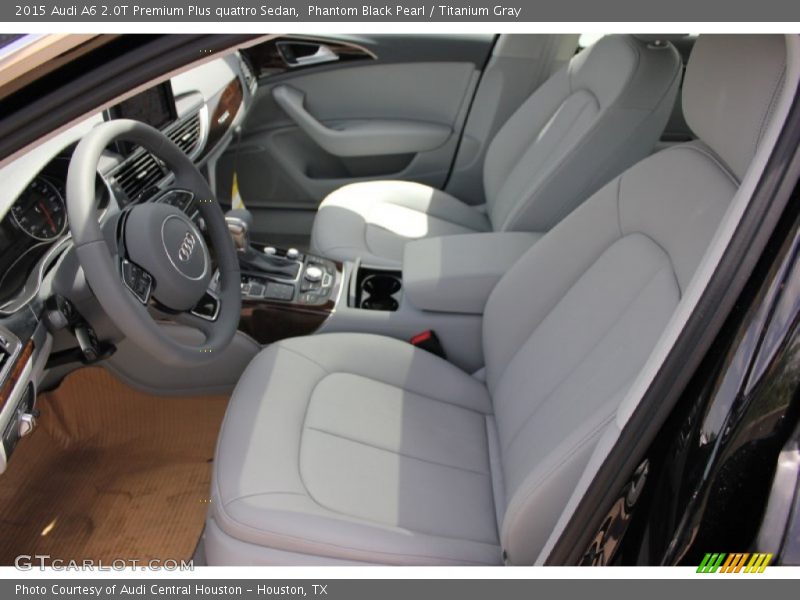 Phantom Black Pearl / Titanium Gray 2015 Audi A6 2.0T Premium Plus quattro Sedan