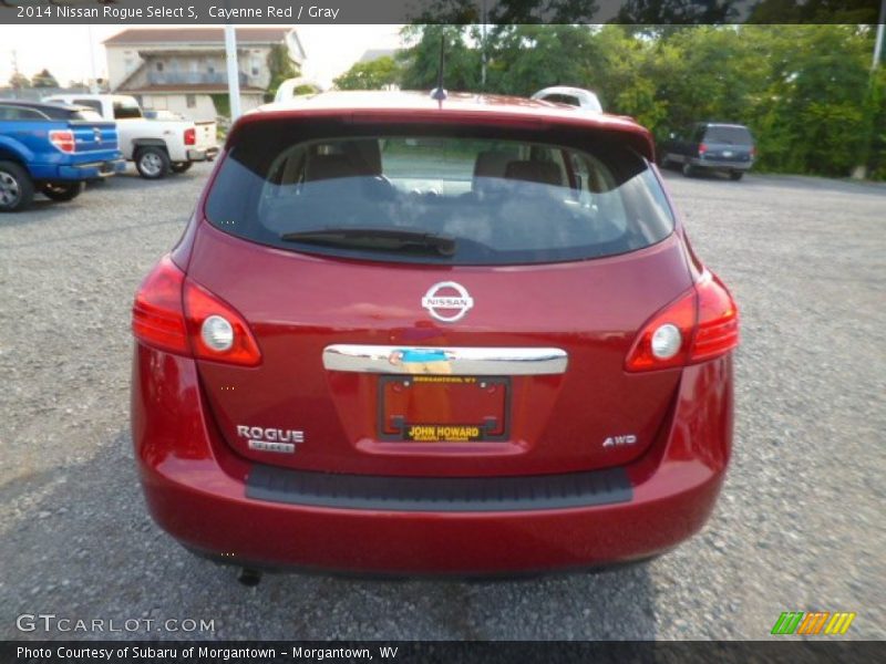 Cayenne Red / Gray 2014 Nissan Rogue Select S