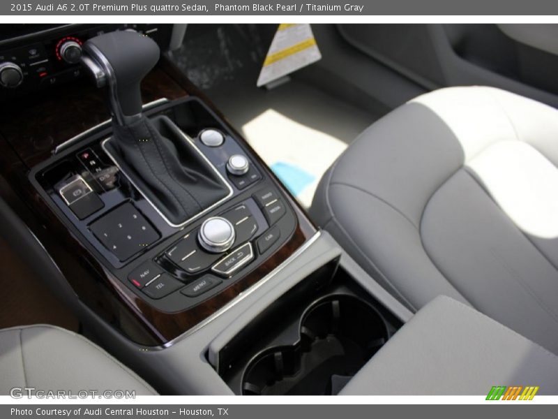 Phantom Black Pearl / Titanium Gray 2015 Audi A6 2.0T Premium Plus quattro Sedan