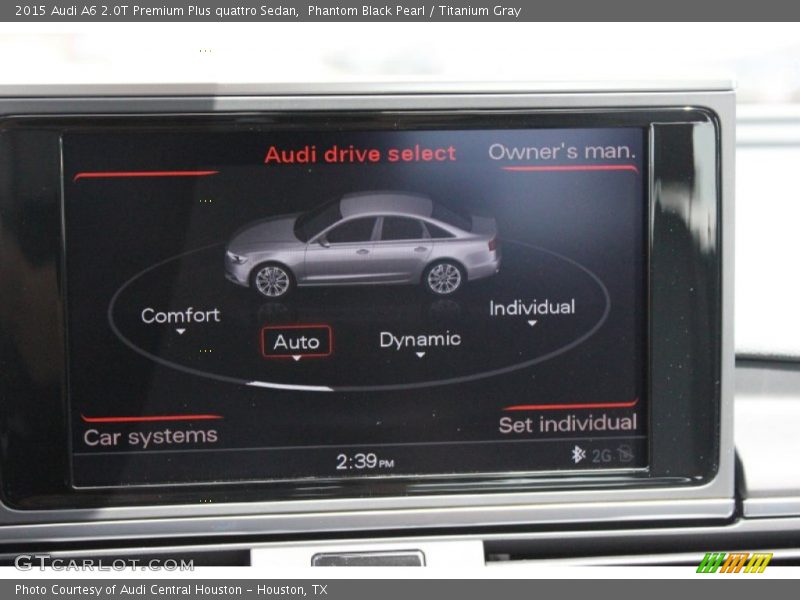 Phantom Black Pearl / Titanium Gray 2015 Audi A6 2.0T Premium Plus quattro Sedan