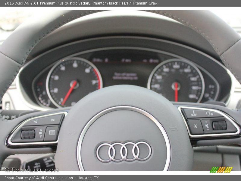 Phantom Black Pearl / Titanium Gray 2015 Audi A6 2.0T Premium Plus quattro Sedan