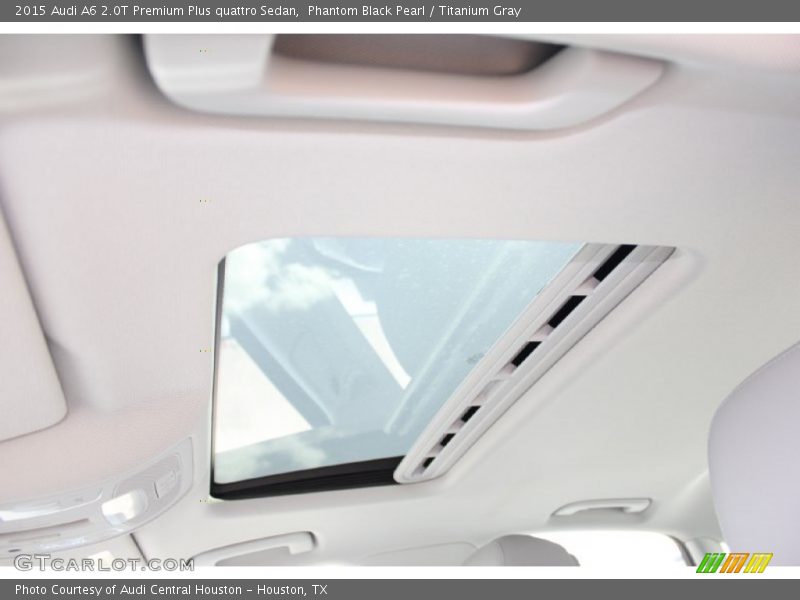 Phantom Black Pearl / Titanium Gray 2015 Audi A6 2.0T Premium Plus quattro Sedan
