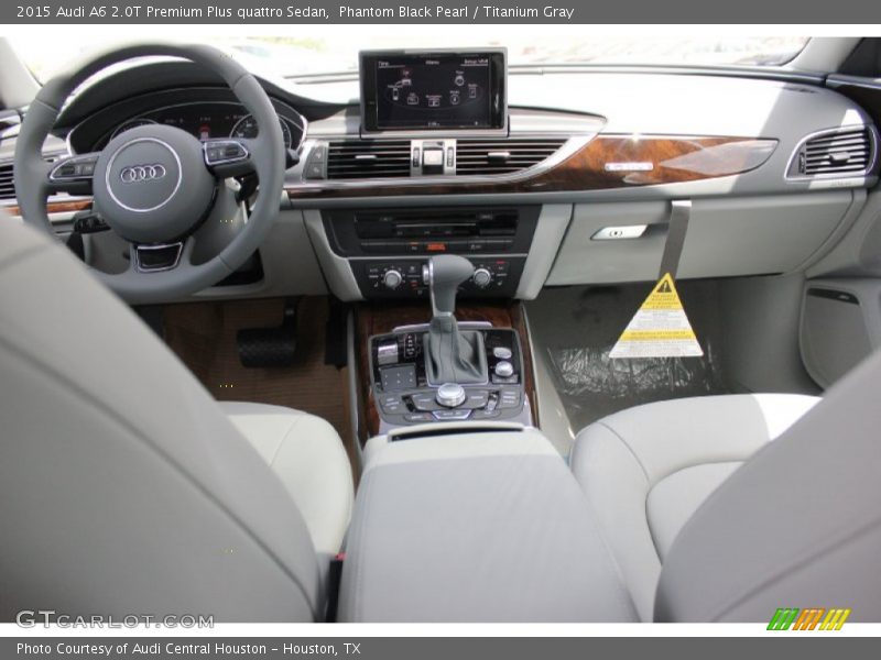 Phantom Black Pearl / Titanium Gray 2015 Audi A6 2.0T Premium Plus quattro Sedan