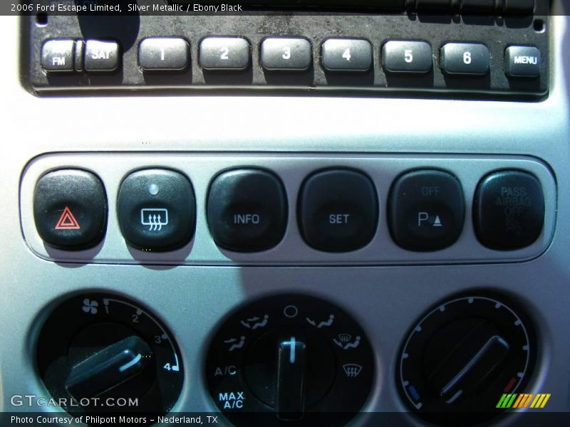 Silver Metallic / Ebony Black 2006 Ford Escape Limited