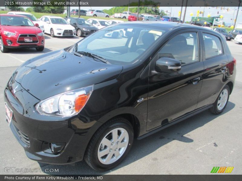 Mystic Black / Black 2015 Mitsubishi Mirage ES