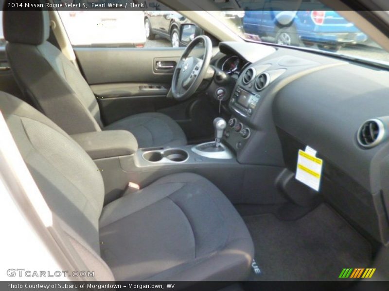 Pearl White / Black 2014 Nissan Rogue Select S