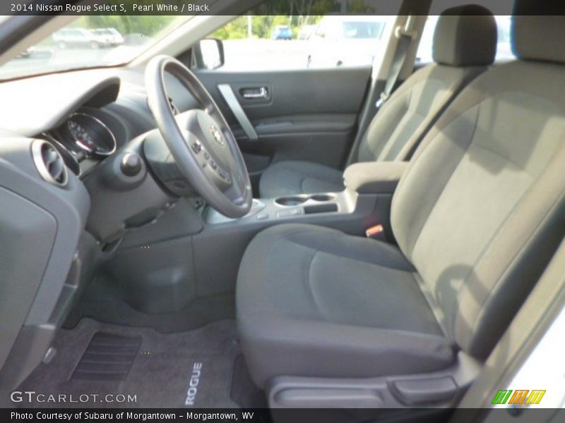Pearl White / Black 2014 Nissan Rogue Select S