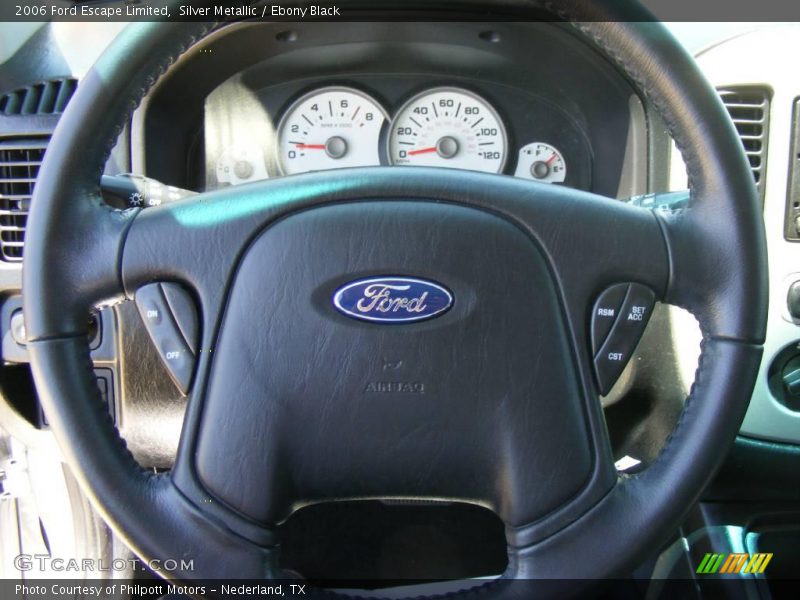 Silver Metallic / Ebony Black 2006 Ford Escape Limited