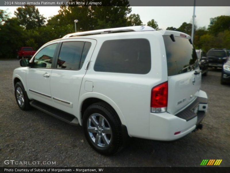 Pearl White / Almond 2014 Nissan Armada Platinum 4x4