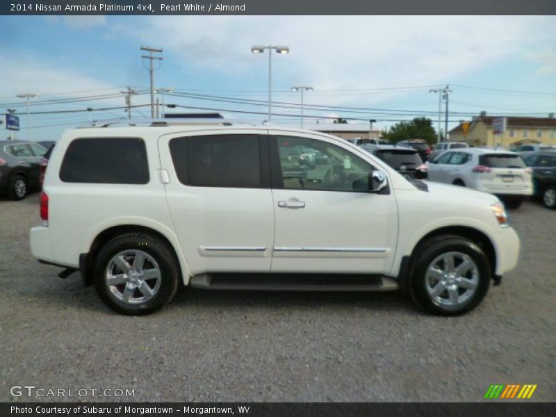 Pearl White / Almond 2014 Nissan Armada Platinum 4x4